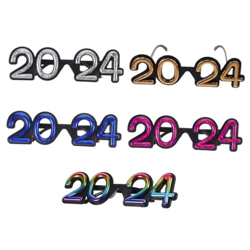 HEALSOPTHY 5 Stück Teiliges Partybrillen mit Lustigem Design Leichte Bunte Silvester-sonnenbrillen für Neujahrsparty Geburtstag Festliche Events und Familienfeiern HEALSOPTHY 5 Stück Teiliges Partybrillen mit Lustigem Design Leichte Bunte Silvester-sonnenbrillen für Neujahrsparty Geburtstag Festliche Events und Familienfeiern von HEALSOPTHY