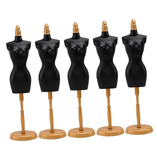 HEALSOPTHY 5 Stück Teiliges Puppenständer aus Umweltfreundlichem Material Abnehmbarer Kleiderhalter für DIY Puppenmode Sicher und Langlebig für Bastelprojekte von HEALSOPTHY