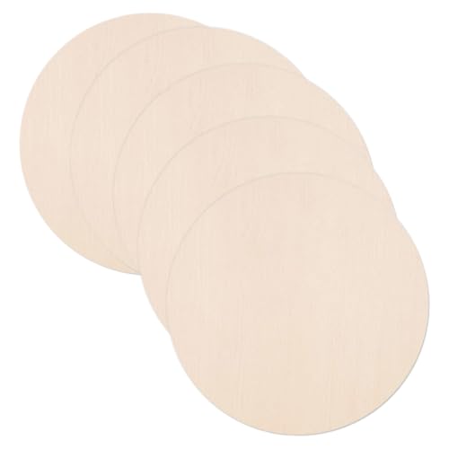 HEALSOPTHY 5 Stück Teiliges Runde Holzscheiben aus Holz Unbehandelte DIY holzstücke für Basteln Kreative Malerei Wanddeko Robuste und Vielseitige Holzrondelle für Handwerk und Dekoration HEALSOPTHY 5 Stück Teiliges Runde Holzscheiben aus Holz Unbehandelte DIY holzstücke für Basteln Kreative Malerei Wanddeko Robuste und Vielseitige Holzrondelle für Handwerk und Dekoration von HEALSOPTHY