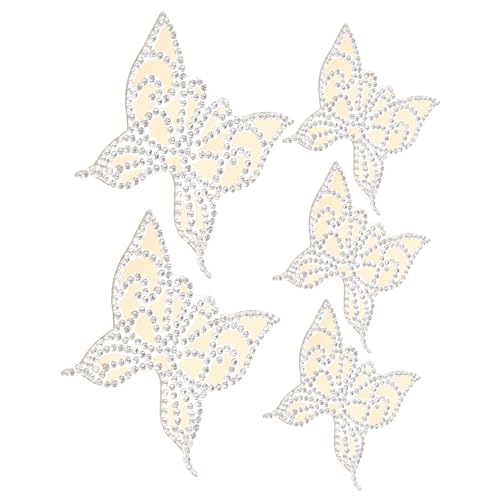 HEALSOPTHY 5 Stück Teiliges Schmetterling Strass Bügelflicken Hautfreundlich Langlebig zum Aufbügeln Kleidung Rucksäcke T Shirts Jacken Einfach Anzubringen Dekorativ und Reparierend HEALSOPTHY 5 Stück Teiliges Schmetterling Strass Bügelflicken Hautfreundlich Langlebig zum Aufbügeln Kleidung Rucksäcke T Shirts Jacken Einfach Anzubringen Dekorativ und Reparierend von HEALSOPTHY