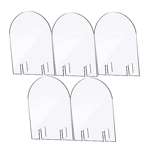 HEALSOPTHY 5 Stück Teiliges Tischkarten Hochzeit Transparente Platzkarten zum Beschriften für Hochzeiten Geburtstagsfeiern und Besondere Anlässe Hochwertige Diy Namensschilder aus Robustem von HEALSOPTHY