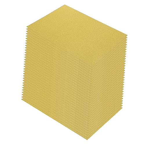 HEALSOPTHY 50 Blatt Dekoratives Bastelpapier Goldene Bastelpapiere für Diy Origami Scrapbooking Doppelseitiges Papier für Hochzeiten Geburtstage Partys von HEALSOPTHY