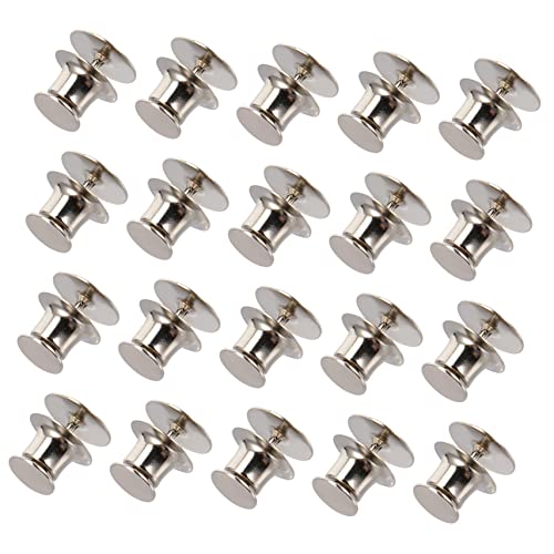 HEALSOPTHY 50 Sätze Flachkopf Anstecknadeln mit Rückseite Pins für DIY Projekte Nickelbasis Vielseitig Einsetzbar für Kleidung Schals und Taschen von HEALSOPTHY