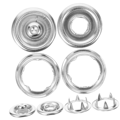 HEALSOPTHY 50 Sätze Teiliges Druckknopf set aus Metall Einfache Montage Langlebige Snap Fastener für DIY Kleidung Taschen Basteln Vielseitige Knöpfe für Nähzubehör und Reparaturen HEALSOPTHY 50 Sätze Teiliges Druckknopf set aus Metall Einfache Montage Langlebige Snap Fastener für DIY Kleidung Taschen Basteln Vielseitige Knöpfe für Nähzubehör und Reparaturen von HEALSOPTHY