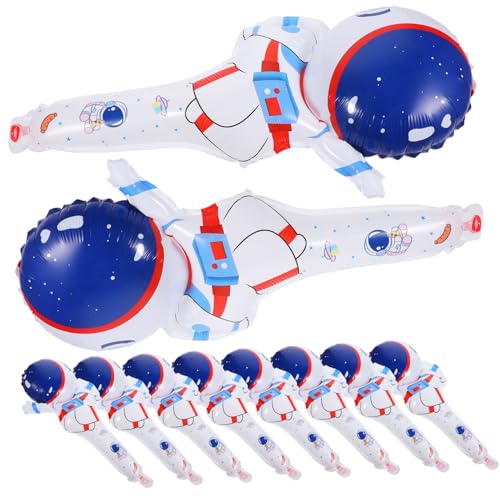 HEALSOPTHY 50 Stück Astronaut Aluminiumfolie Luftballons Partydeko Handheld Weltraum Thema Robust Wiederverwendbar für Innen Außenbereiche Raum Bühnenverschönerung von HEALSOPTHY