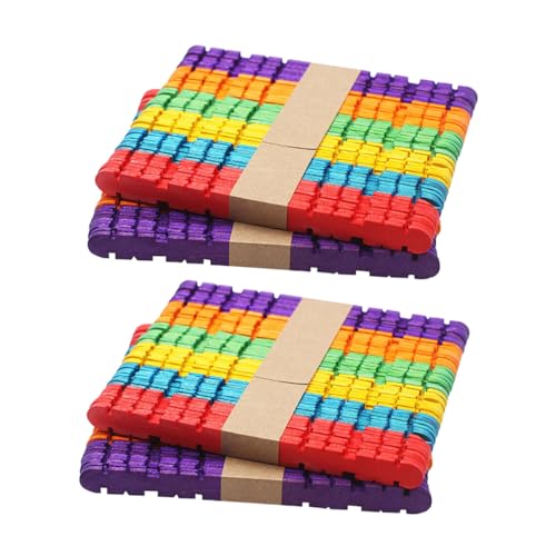 HEALSOPTHY 50 Stück Bunte Holz Bastelstäbchen Natürliche Glatte DIY Craft Popsicle Sticks für Ungiftig Umweltfreundlich für Schule Bastelprojekte Party Gruppenaktivitäten HEALSOPTHY 50 Stück Bunte Holz Bastelstäbchen Natürliche Glatte DIY Craft Popsicle Sticks für Ungiftig Umweltfreundlich für Schule Bastelprojekte Party Gruppenaktivitäten von HEALSOPTHY