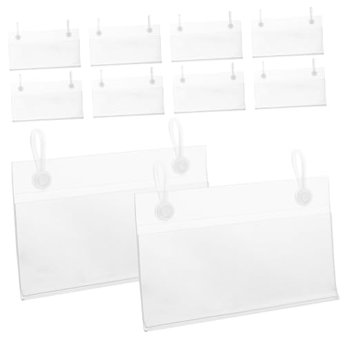HEALSOPTHY 50 Stück Etikettenhalter für Preisschilder Transparentes Regal Display für Werbung und Informationen Geeignet für Supermärkte Geschäfte und von HEALSOPTHY