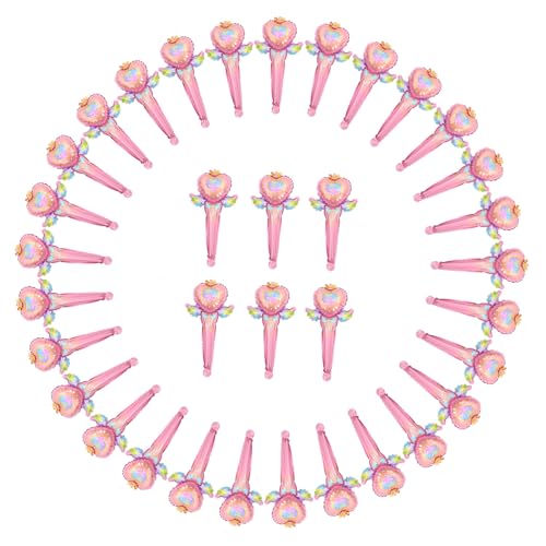HEALSOPTHY 50 Stück Fairy Wand Folienballons in Handliche Aufblasbare Partydeko Langlebige Aluminiumfolie Vielseitig für Fotos Raum -dekoration Wetterfest für Drinnen und Draußen von HEALSOPTHY