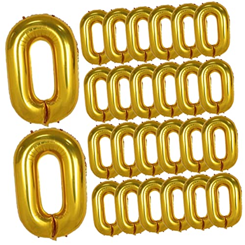 HEALSOPTHY 50 Stück Goldene Folienkettenballons für Geburtstagsfeiern Dekorative Ballon Props für Jahre Partys Leicht und Wiederverwendbar Fotokulissen HEALSOPTHY 50 Stück Goldene Folienkettenballons für Geburtstagsfeiern Dekorative Ballon Props für Jahre Partys Leicht und Wiederverwendbar Fotokulissen von HEALSOPTHY