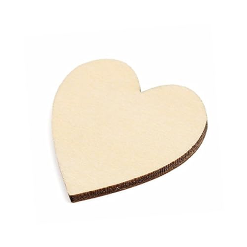 HEALSOPTHY 50 Stück Holzherz Scheiben für Diy Bastelprojekte Leere Holzscheiben zum Verzieren Scrapbooking und Dekorieren Naturfarbe HEALSOPTHY 50 Stück Holzherz Scheiben für Diy Bastelprojekte Leere Holzscheiben zum Verzieren Scrapbooking und Dekorieren Naturfarbe von HEALSOPTHY