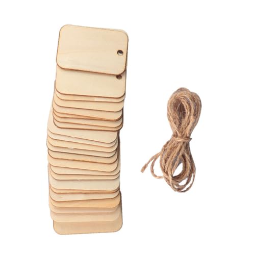 HEALSOPTHY 50 Stück Natürliche Holzanhänger mit Juteschnur DIY Hängende Tags für Bastelprojekte Preisetiketten und Hochzeitsdekorationen HEALSOPTHY 50 Stück Natürliche Holzanhänger mit Juteschnur DIY Hängende Tags für Bastelprojekte Preisetiketten und Hochzeitsdekorationen von HEALSOPTHY