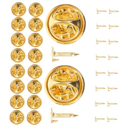 HEALSOPTHY 50 Stück Schmetterling Kupplung Pin Rücken Verschluss für Broschennadeln und Krawattennadeln Kleine Sichere Poliert Leicht und Praktisch für DIY Schmuck und Anstecker HEALSOPTHY 50 Stück Schmetterling Kupplung Pin Rücken Verschluss für Broschennadeln und Krawattennadeln Kleine Sichere Poliert Leicht und Praktisch für DIY Schmuck und Anstecker von HEALSOPTHY