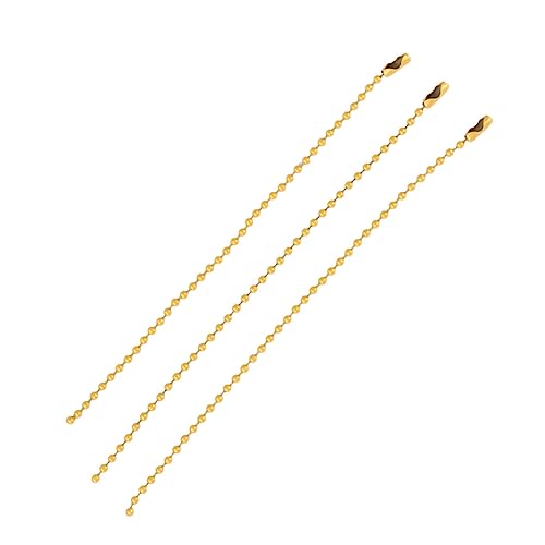 HEALSOPTHY 50 Stück Teiliges Bunte Kugelkette aus Eisen Farbig Lackierte Perlenkette für Dekoration Schmuckherstellung und Bastelprojekte Goldfarben HEALSOPTHY 50 Stück Teiliges Bunte Kugelkette aus Eisen Farbig Lackierte Perlenkette für Dekoration Schmuckherstellung und Bastelprojekte Goldfarben von HEALSOPTHY