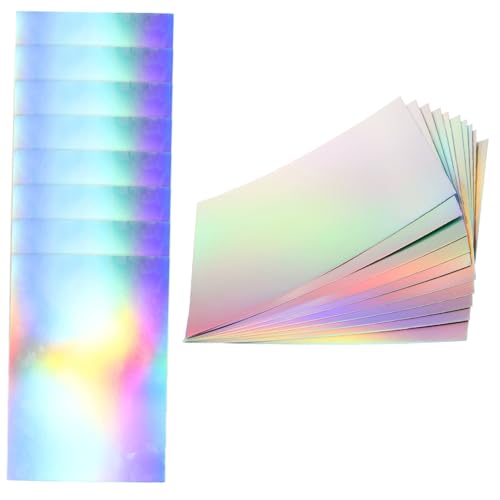 HEALSOPTHY 50 Stück Teiliges Holografisches Bastelpapier Einseitig Glänzend für Scrapbook Dekoration Kreativ für DIY Handwerk und Kindergartenprojekte HEALSOPTHY 50 Stück Teiliges Holografisches Bastelpapier Einseitig Glänzend für Scrapbook Dekoration Kreativ für DIY Handwerk und Kindergartenprojekte von HEALSOPTHY