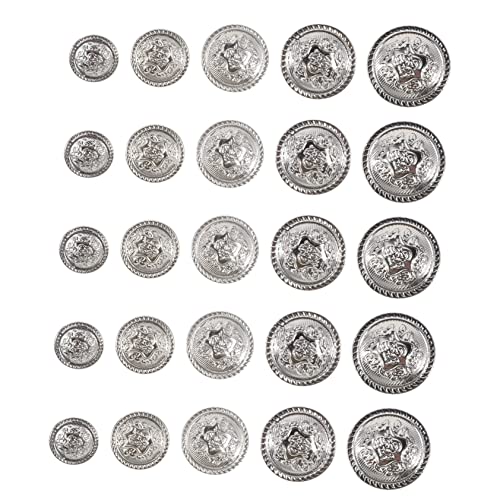 HEALSOPTHY 50 Stück Teiliges Vintage Metallknöpfe für Blazer und Mäntel Handmade Nähknöpfe aus Langlebiger Legierung Verschiedene zum Annähen und Basteln von Kleidung und Accessoires HEALSOPTHY 50 Stück Teiliges Vintage Metallknöpfe für Blazer und Mäntel Handmade Nähknöpfe aus Langlebiger Legierung Verschiedene zum Annähen und Basteln von Kleidung und Accessoires von HEALSOPTHY