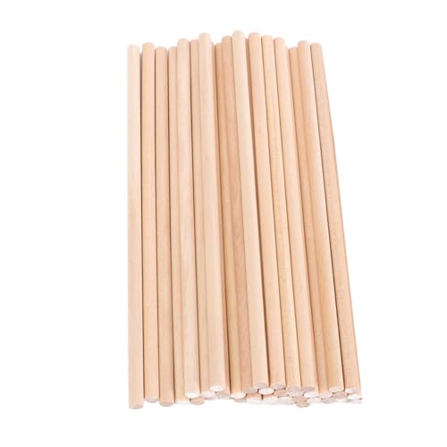 HEALSOPTHY 50 Stück Unbehandelte Runde Holzstäbe für DIY Handwerk Bastelmaterialien Modellbau und Kreative Projekte Robust und Vielseitig Einsetzbar HEALSOPTHY 50 Stück Unbehandelte Runde Holzstäbe für DIY Handwerk Bastelmaterialien Modellbau und Kreative Projekte Robust und Vielseitig Einsetzbar von HEALSOPTHY