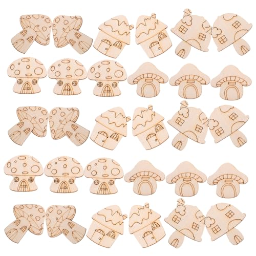 HEALSOPTHY 50 Stück Unbemalte Holzpilz Scheiben Große DIY Holzstücke zum Bemalen Basteln Natürliche Holzplättchen für Kreative Handwerksprojekte und Dekoration HEALSOPTHY 50 Stück Unbemalte Holzpilz Scheiben Große DIY Holzstücke zum Bemalen Basteln Natürliche Holzplättchen für Kreative Handwerksprojekte und Dekoration von HEALSOPTHY