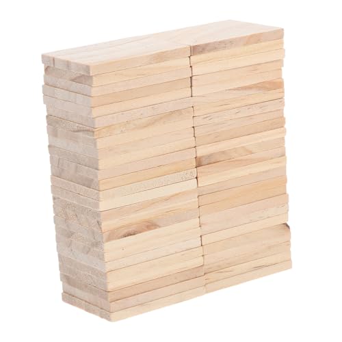 HEALSOPTHY 50 Stück Unfertige Rechteckige Holzblöcke Robuste Blanko Holzstücke Für DIY Bastelprojekte Bausteine Holzklötze Zum Gestalten Und Dekorieren HEALSOPTHY 50 Stück Unfertige Rechteckige Holzblöcke Robuste Blanko Holzstücke Für DIY Bastelprojekte Bausteine Holzklötze Zum Gestalten Und Dekorieren von HEALSOPTHY