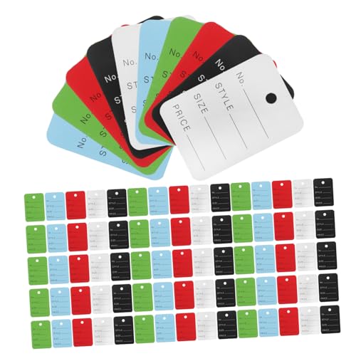 HEALSOPTHY 500 Stück Blanko Papier Preisschilder Farben Kleine Schreibbare Anhängeetiketten Mit Faden Für Schmuck Kleidung Taschen Vielseitige Markierung Und Inventarverwaltung HEALSOPTHY 500 Stück Blanko Papier Preisschilder Farben Kleine Schreibbare Anhängeetiketten Mit Faden Für Schmuck Kleidung Taschen Vielseitige Markierung Und Inventarverwaltung von HEALSOPTHY