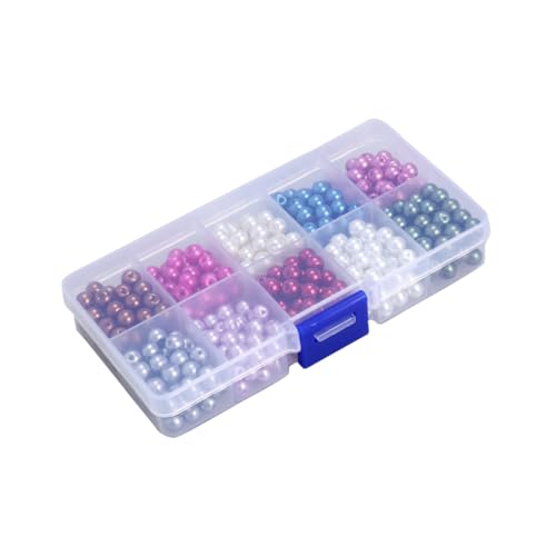 HEALSOPTHY 500 Stück Runde Glasperlen Bunte Imitation Perlenmix Farben DIY Bastelperlen Schmuckherstellung Auffädeln für Halsketten Armbänder und Ohrschmuck HEALSOPTHY 500 Stück Runde Glasperlen Bunte Imitation Perlenmix Farben DIY Bastelperlen Schmuckherstellung Auffädeln für Halsketten Armbänder und Ohrschmuck von HEALSOPTHY