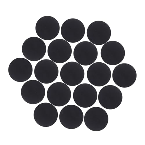 HEALSOPTHY 500 Stück Schwarze Selbstklebende Filzpunkte Gepunktetes Design Weicher Bastelfilz Aufkleber Für DIY Nähprojekte Kleidung Dekoration Handwerk von HEALSOPTHY