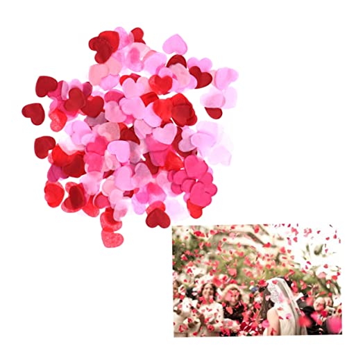 HEALSOPTHY 5000 Stück Romantisches Herzförmiges Konfetti Rosa Streudeko für Hochzeiten Partys und Geburtstagsfeiern ca Dekoration und Kreative Bastelideen von HEALSOPTHY