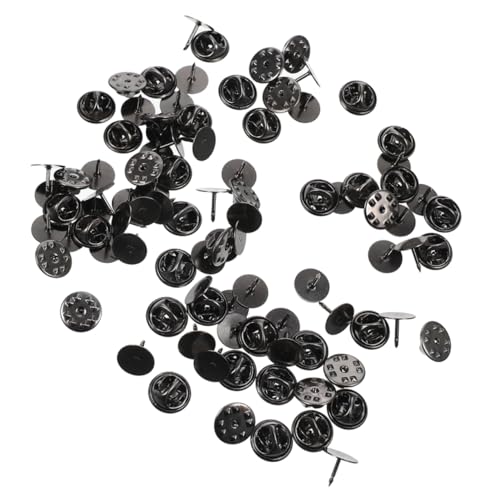 HEALSOPTHY 50Sätze Pin Rückseiten für Anstecknadeln Krawattennadeln und DIY Projekte für Schmuckherstellung und Heimwerkerbedarf und Vielseitig Einsetzbar von HEALSOPTHY