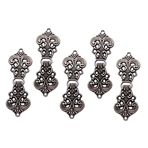 HEALSOPTHY 5Paare Vintage Cheongsam Verschlüsse Klassische Nähknöpfe Orientalisches Kleidungszubehör für Cheongsam und Han Anzug Rostfrei und Langlebig von HEALSOPTHY