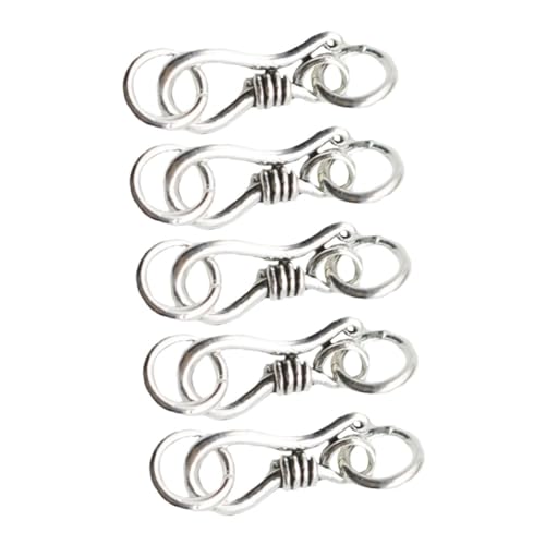 HEALSOPTHY 5Stücke S Förmige Silberne Knebelverschlüsse Schmuckverschlüsse für Halsketten und Armbänder Hochwertigem Material für DIY Schmuckherstellung Glänzend und Langlebig HEALSOPTHY 5Stücke S Förmige Silberne Knebelverschlüsse Schmuckverschlüsse für Halsketten und Armbänder Hochwertigem Material für DIY Schmuckherstellung Glänzend und Langlebig von HEALSOPTHY