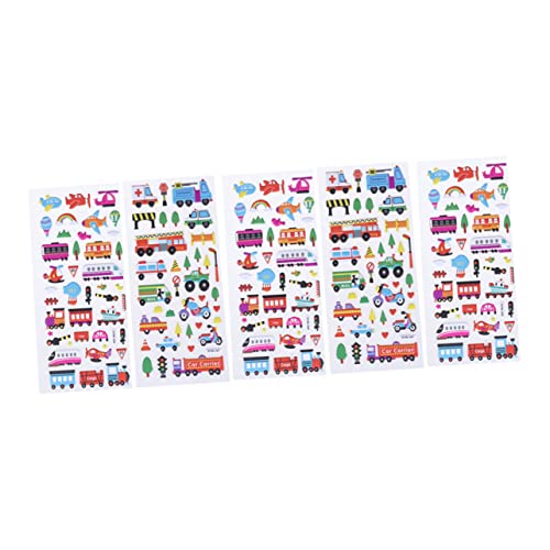 HEALSOPTHY 5blätter Verkehrsmittel Aufkleber Bunte Junge Mädchen Sticker Für Kreative Bastelprojekte Für Scrapbooking Dekorationen Und Kunstwerke Einfach Abziehbar Und Haftend Für Glatte von HEALSOPTHY