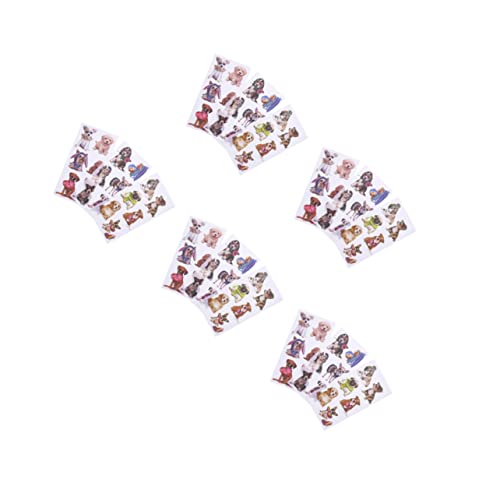 HEALSOPTHY 5sätze Teiliges Handbuch Aufkleber Elegante Dekorative Papier-Sticker Für Scrapbooking Tagebuch Fotoalben Für Bastelprojekte Einfach Zu Verwenden Und Vielseitig Einsetzbar von HEALSOPTHY