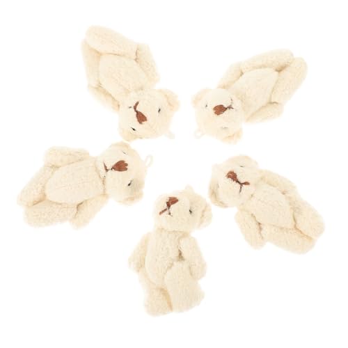 HEALSOPTHY 5stücke Teiliges Bärchen Ornamente Aus Plüsch Für Handarbeiten Niedliche Gelenkbären Mit Hüten Schals Und Accessoires Cremefarbe Für Kreative Dekorationen HEALSOPTHY 5stücke Teiliges Bärchen Ornamente Aus Plüsch Für Handarbeiten Niedliche Gelenkbären Mit Hüten Schals Und Accessoires Cremefarbe Für Kreative Dekorationen von HEALSOPTHY