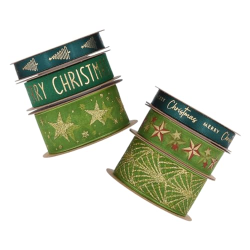 HEALSOPTHY 6 Rollen Dekorative Bänder Grün mit Goldglitter Vielseitiges und Kuchenband für Haaraccessoires Blumenarrangements und Partydekoration Weich Langlebig und Leicht zu Verarbeiten HEALSOPTHY 6 Rollen Dekorative Bänder Grün mit Goldglitter Vielseitiges und Kuchenband für Haaraccessoires Blumenarrangements und Partydekoration Weich Langlebig und Leicht zu Verarbeiten von HEALSOPTHY