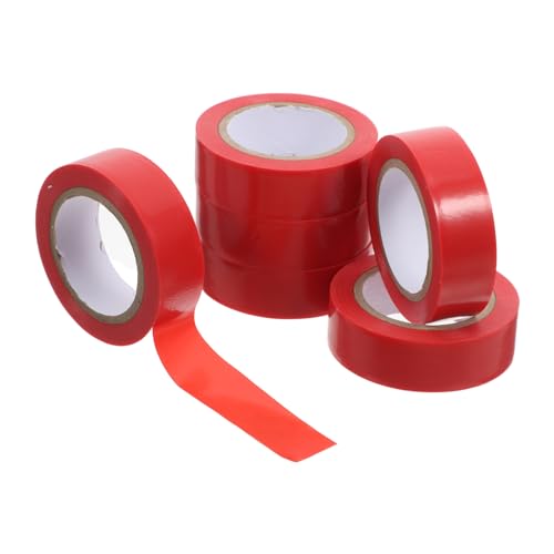 HEALSOPTHY 6 Rollen Elektrisches Isolierband Rot Stark Haftend Splashproof Flexibles Klebeband für Kabelmanagement Elektroinstallation und Automobilkabelbündelung Abriebfest und HEALSOPTHY 6 Rollen Elektrisches Isolierband Rot Stark Haftend Splashproof Flexibles Klebeband für Kabelmanagement Elektroinstallation und Automobilkabelbündelung Abriebfest und von HEALSOPTHY