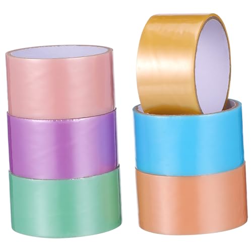 HEALSOPTHY 6 Rollen Farbiges DIY Klebeband Extra Breit Sichere und Praktische Haftklebebänder Seidig Glattes Vielseitiges Ballklebeband zum Entspannen für Freunde und Bastler HEALSOPTHY 6 Rollen Farbiges DIY Klebeband Extra Breit Sichere und Praktische Haftklebebänder Seidig Glattes Vielseitiges Ballklebeband zum Entspannen für Freunde und Bastler von HEALSOPTHY