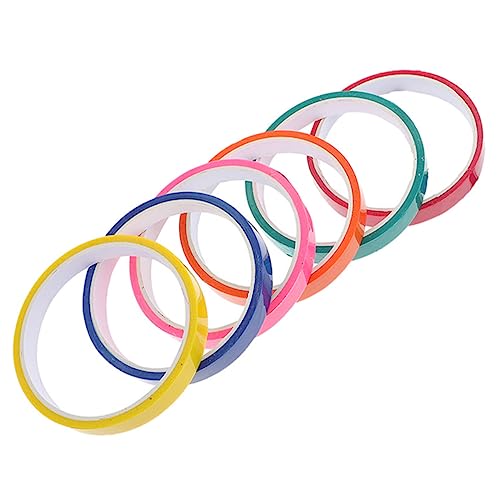HEALSOPTHY 6 Rollen Klebebänder Selbstklebende Diy Bänder für Projekte Spaßige Praktische Klebebänder Sicherem Material für Erwachsene von HEALSOPTHY