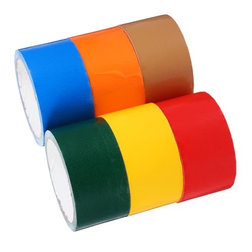 HEALSOPTHY 6 Rollen Robustes, Wasserdichtes Klebeband, Teppichbindeband, Fugenband, Robustes, Farbiges Klebeband, Flexible Klebebandbänder HEALSOPTHY 6 Rollen Robustes, Wasserdichtes Klebeband, Teppichbindeband, Fugenband, Robustes, Farbiges Klebeband, Flexible Klebebandbänder von HEALSOPTHY