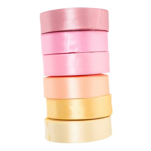 HEALSOPTHY 6 Rollen Satinbänder Breit Reine Farbbänder in Champagner Roségold Hellrosa Mittleres Rosa Vielseitig für Geschenkverpackung Hochzeitsdeko Basteln DIY dekoration HEALSOPTHY 6 Rollen Satinbänder Breit Reine Farbbänder in Champagner Roségold Hellrosa Mittleres Rosa Vielseitig für Geschenkverpackung Hochzeitsdeko Basteln DIY dekoration von HEALSOPTHY