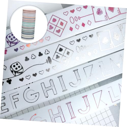 HEALSOPTHY 6 Rollen Washi Tape Streifen Design DIY Bastelpapier Klebeband Handarbeit Dekoration Vielseitig für Notizbücher Scrapbooking Langlebig Rückstandsfrei HEALSOPTHY 6 Rollen Washi Tape Streifen Design DIY Bastelpapier Klebeband Handarbeit Dekoration Vielseitig für Notizbücher Scrapbooking Langlebig Rückstandsfrei von HEALSOPTHY