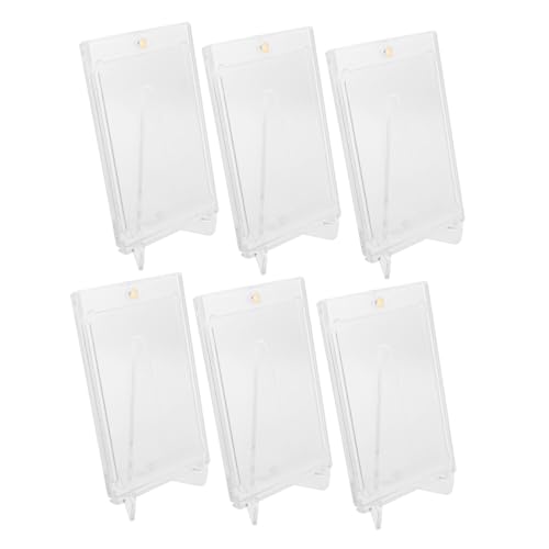 HEALSOPTHY 6 Sätze Teiliges Acryl Kartenhalter mit Ständer Transparente Schutzhüllen für Sammelkarten Stabiler Magnetverschluss Elegantes Display für Fotos und Trading Cards Modernes Design HEALSOPTHY 6 Sätze Teiliges Acryl Kartenhalter mit Ständer Transparente Schutzhüllen für Sammelkarten Stabiler Magnetverschluss Elegantes Display für Fotos und Trading Cards Modernes Design von HEALSOPTHY