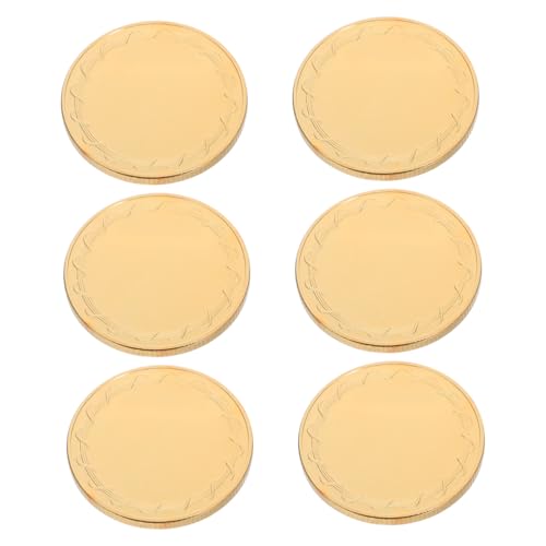 HEALSOPTHY 6 Stück Blanko Metallmünzen mit Goldplattiertem Spiegelrand Durchmesser Dicke Gravierbare Gedenkmünzen für Diy Bastelprojekte Sammlungen zu Geburtstagen und Reisen HEALSOPTHY 6 Stück Blanko Metallmünzen mit Goldplattiertem Spiegelrand Durchmesser Dicke Gravierbare Gedenkmünzen für Diy Bastelprojekte Sammlungen zu Geburtstagen und Reisen von HEALSOPTHY