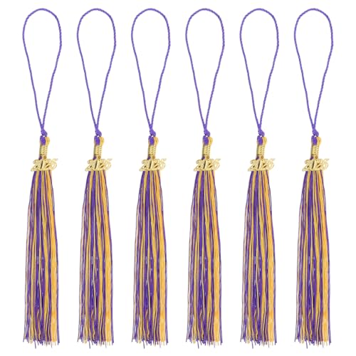 HEALSOPTHY 6 Stück Cap Quasten für Abschluss Fading Resistant Tassel Zubehör für Bachelorhüte Diy Abschlussdekorationen und Feiern von HEALSOPTHY
