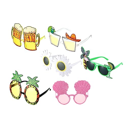 HEALSOPTHY 6 Stück Hawaii Partybrille Lustige Sonnenbrille für Kostümpartys Fotorequisiten und Strandveranstaltungen Leicht und Sicher für Karneval und Musikfestivals HEALSOPTHY 6 Stück Hawaii Partybrille Lustige Sonnenbrille für Kostümpartys Fotorequisiten und Strandveranstaltungen Leicht und Sicher für Karneval und Musikfestivals von HEALSOPTHY