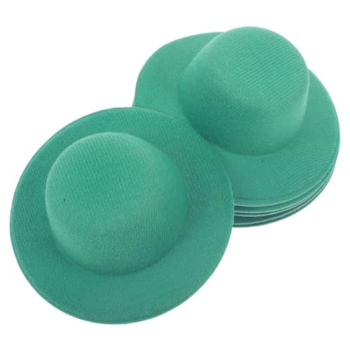 HEALSOPTHY 6 Stück Mini-cowboyhut Puppenhutzubehör Kleiner Cowgirlhut Miniatur-hutdekoration Kleine Hüte Mini-hüte Für Puppenhäuser Miniaturhut Puppenhut- Kleiner Hut Green Stoff von HEALSOPTHY