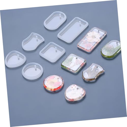 HEALSOPTHY 6 Stück Silikon Epoxidharz Gießformen Teiliges für DIY Anhänger Schlüsselanhänger Zubehör Glatte Innenfläche Einfache Handhabung Kreative Bastelideen für Familie Bekannte HEALSOPTHY 6 Stück Silikon Epoxidharz Gießformen Teiliges für DIY Anhänger Schlüsselanhänger Zubehör Glatte Innenfläche Einfache Handhabung Kreative Bastelideen für Familie Bekannte von HEALSOPTHY