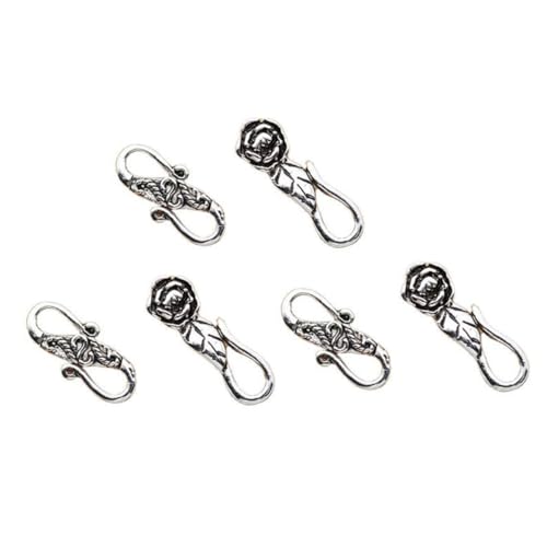 HEALSOPTHY 6 Stück Sterling Silber Armband Verschluss S haken DIY Schmuck Zubehör für Armband Selber Machen Langlebig Installieren Multifunktional für Bastelprojekte HEALSOPTHY 6 Stück Sterling Silber Armband Verschluss S haken DIY Schmuck Zubehör für Armband Selber Machen Langlebig Installieren Multifunktional für Bastelprojekte von HEALSOPTHY