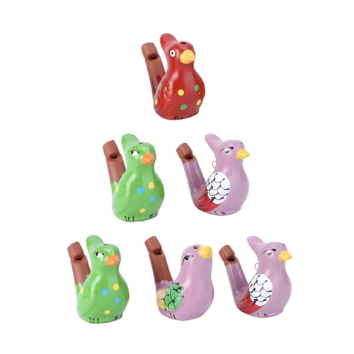 HEALSOPTHY 6 Stück Teiliges Bunte Keramik Vogelpfeifen Wasser Vogel Form Kreative Tröten Spielzeuge Distinctive Tourism Crafts für Party Festival von HEALSOPTHY