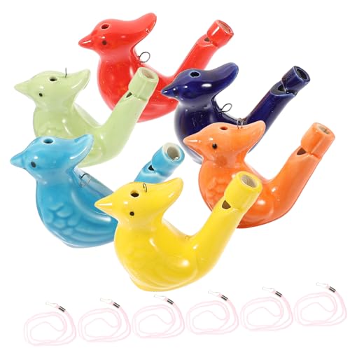 HEALSOPTHY 6 Stück Teiliges Bunte Keramik wasservogelpfeifen mit Seil Umweltfreundliches Musikalisches für Kindergeburtstag Bad und Party Lustige Vogelpfeifen als Geschenk Zufällige Farbe HEALSOPTHY 6 Stück Teiliges Bunte Keramik wasservogelpfeifen mit Seil Umweltfreundliches Musikalisches für Kindergeburtstag Bad und Party Lustige Vogelpfeifen als Geschenk Zufällige Farbe von HEALSOPTHY