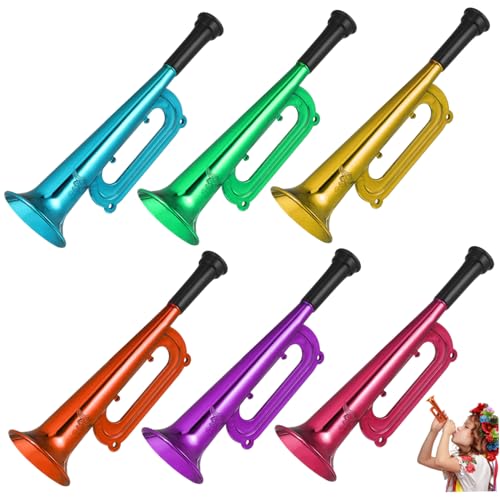 HEALSOPTHY 6 Stück Teiliges Buntes Kunststoff Trompeten Leichte Sichere für Party Fußballspiele Jubel und Outdoor als Fanartikel und Geschenk für Mädchen und Jungen HEALSOPTHY 6 Stück Teiliges Buntes Kunststoff Trompeten Leichte Sichere für Party Fußballspiele Jubel und Outdoor als Fanartikel und Geschenk für Mädchen und Jungen von HEALSOPTHY
