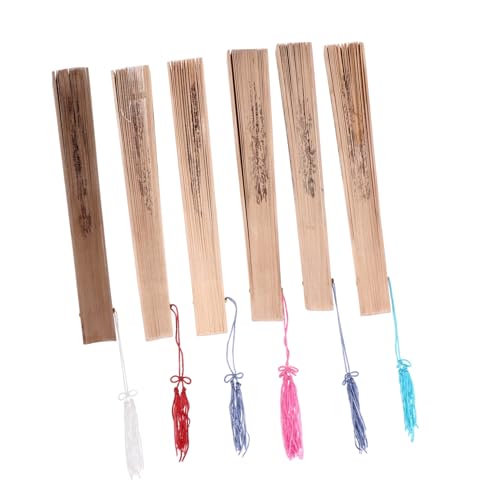 HEALSOPTHY 6 Stück Teiliges Chinesischer Faltbarer Handfächer aus Duftendem Holz Vintage Hollow Fans Leicht und Langlebig für Hochzeit Party und Sommerliche Dekoration HEALSOPTHY 6 Stück Teiliges Chinesischer Faltbarer Handfächer aus Duftendem Holz Vintage Hollow Fans Leicht und Langlebig für Hochzeit Party und Sommerliche Dekoration von HEALSOPTHY